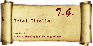 Thiel Gizella névjegykártya